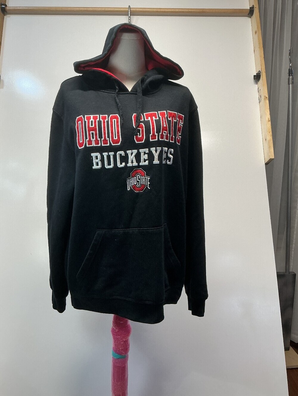 Colosseum Mens M Ohio State Buckeyes Black Hoodie Collegiate - Picture 6 of 11